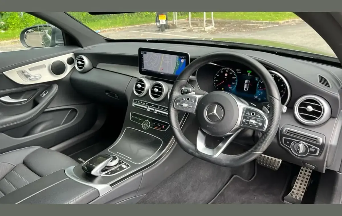 Used Mercedes C300 AMG line 254 HP (186 kW) 2022 Grey Coupe