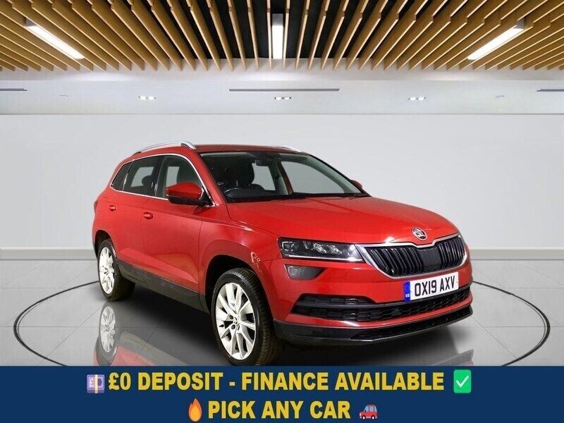 Red Used 2019 Skoda Karoq SE L SUV | £13,049 (Fair price) - Image 1/3