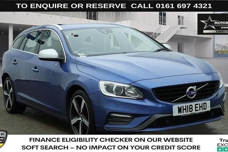 Blue Used 2018 Volvo V60 R-Design Estate | £13,270 (Fair price) - Image 1/1