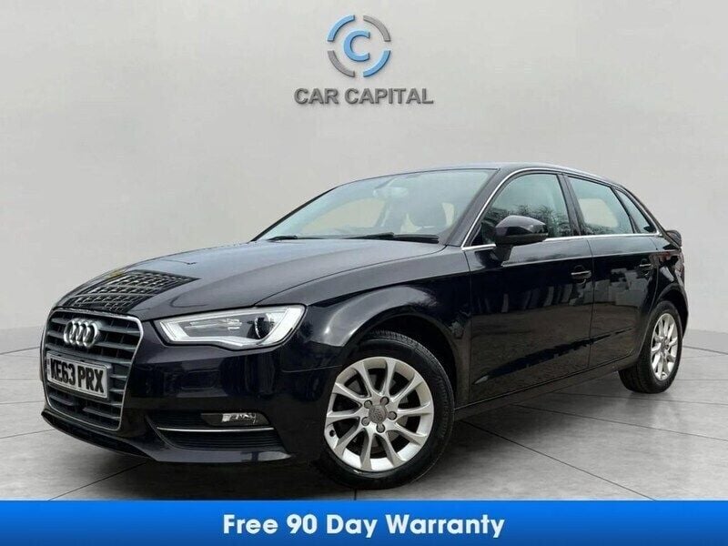 Black Used 2013 Audi A3 Sportback Hatchback | £9,750 (Fair price) - Image 1/3