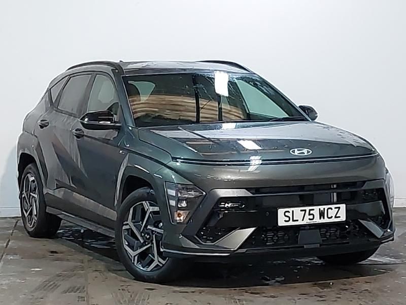 Metallic amazon grey New 2025 Hyundai Kona N Line SUV | £24,698 (Super price) - Image 1/4