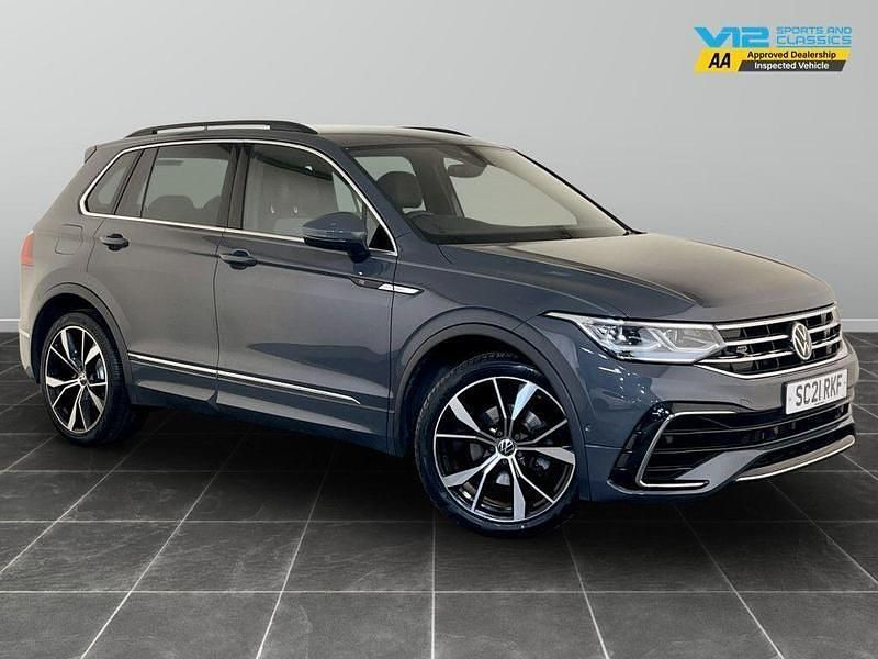 Grey Used 2021 VW Tiguan R-line SUV | £22,295 (Good price) - Image 1/2