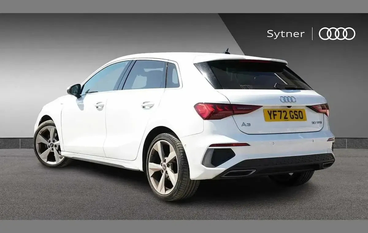 Used Audi A3 S-Line 108 HP (79 kW) 2022 White Sedan