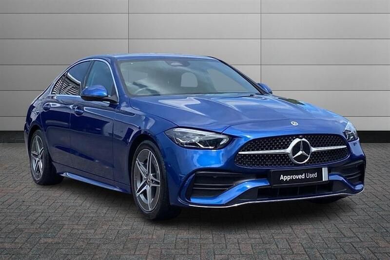 Blue Used 2024 Mercedes C200 AMG line Sedan | £29,940 (Fair price) - Image 1/4