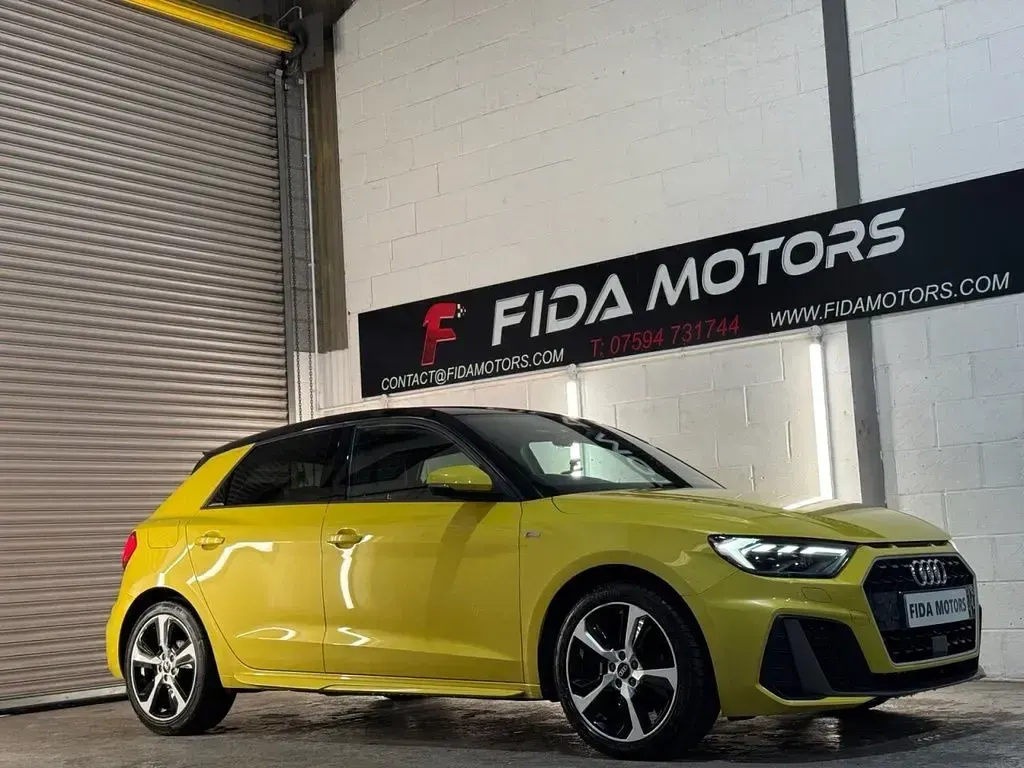 Used Audi A1 Sportback S-Line 150 HP (110 kW) 2022 Yellow Hatchback