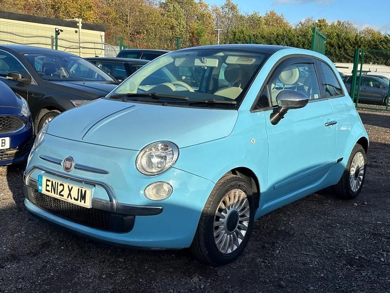 Used Fiat 500 Lounge 69 HP (50 kW) 2012 Blue Hatchback