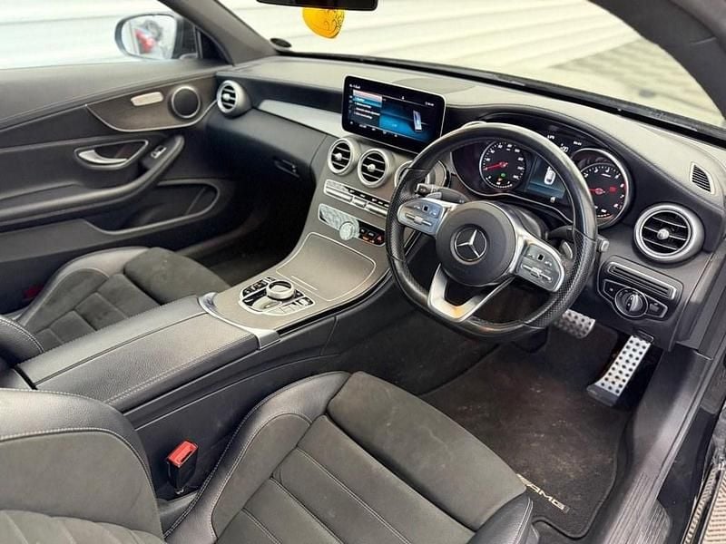 Used Mercedes C300 AMG line 258 HP (189 kW) 2018 Black Coupe