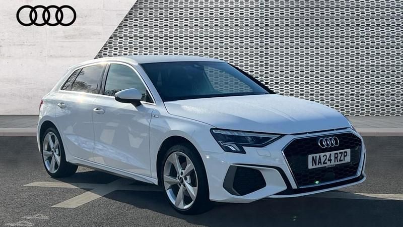 Used Audi A3 e-tron S-Line 204 HP (150 kW) 2024 White Hatchback