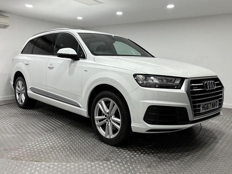White Used 2018 Audi Q7 S-Line SUV | £20,495 (Fair price) - Image 1/4