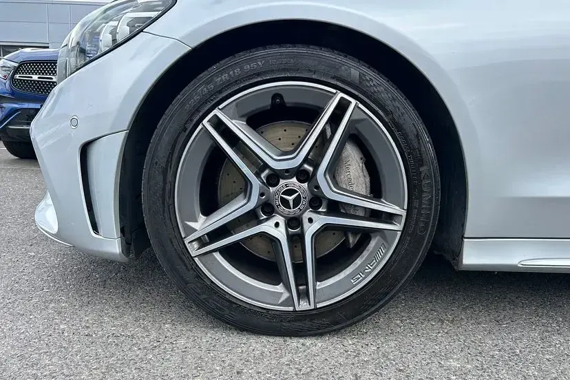 Used Mercedes C300 AMG line 254 HP (186 kW) 2020 Silver Estate
