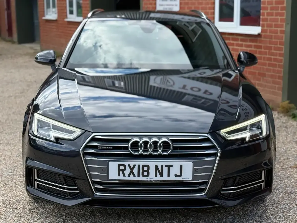 Used Audi A4 S-Line 252 HP (185 kW) 2018 Blue Estate