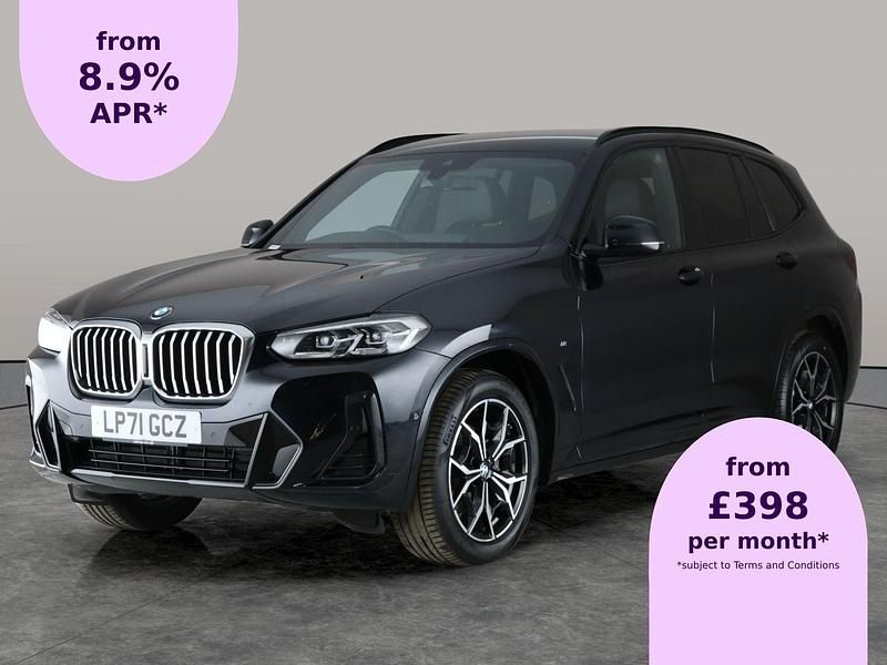 Black Used 2022 BMW X3 M Sport SUV | £26,787 (Good price) - Image 1/2