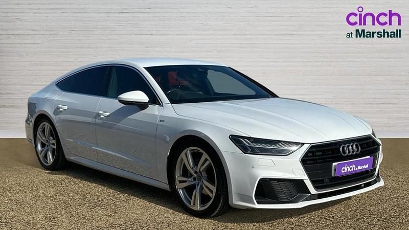 Used Audi A7 S-Line 245 HP (180 kW) 2019 White Sedan