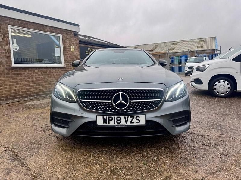 Used Mercedes E220 AMG Line Premium 194 HP (142 kW) 2018 Grey Coupe