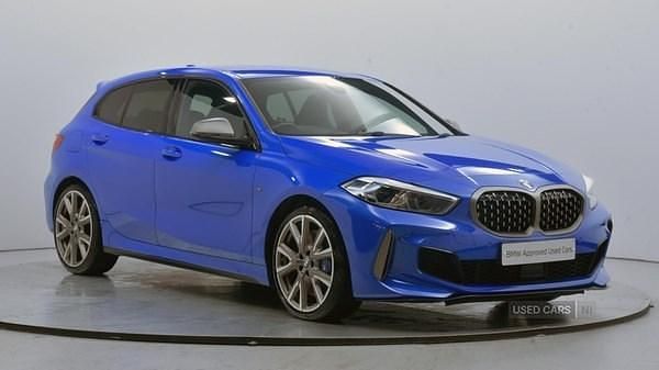 Blue Used 2021 BMW M135 M Sport Hatchback | £23,495 (Fair price) - Image 1/4