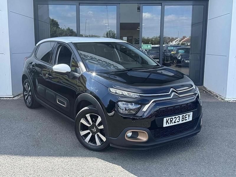 Black Used 2023 Citroën C3 PureTech Hatchback | £10,495 (Fair price) - Image 1/3