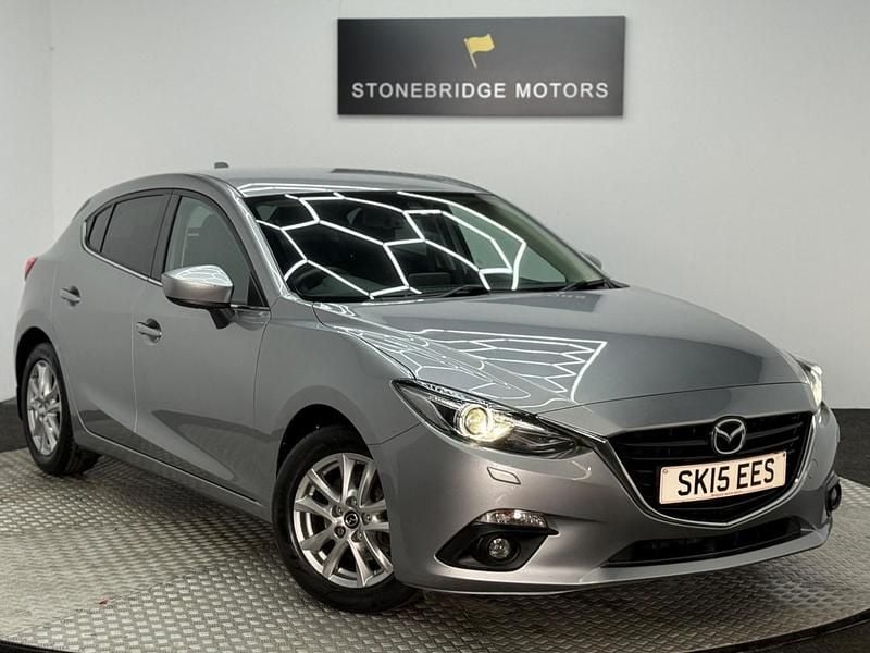 Silver Used 2015 Mazda 3 Hatchback | £7,499 (Fair price) - Image 1/4