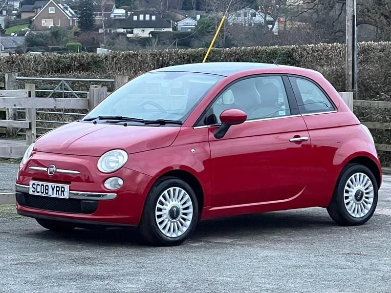 Used Fiat 500 Lounge 69 HP (50 kW) 2008 Red Hatchback