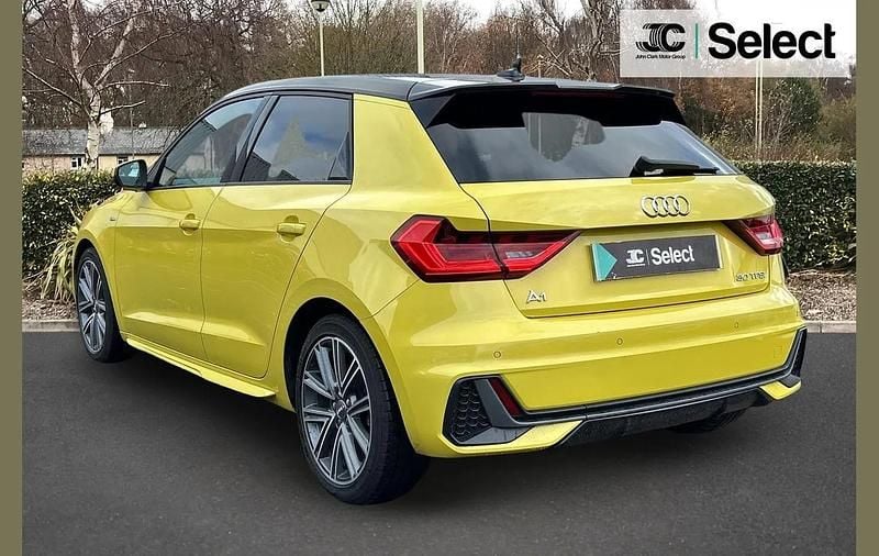 Used Audi A1 S-Line 113 HP (83 kW) 2019 Yellow Hatchback