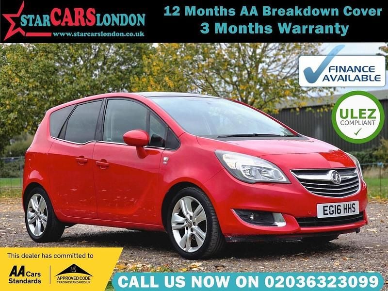Used Vauxhall Meriva 120 HP (88 kW) 2016 Red MPV