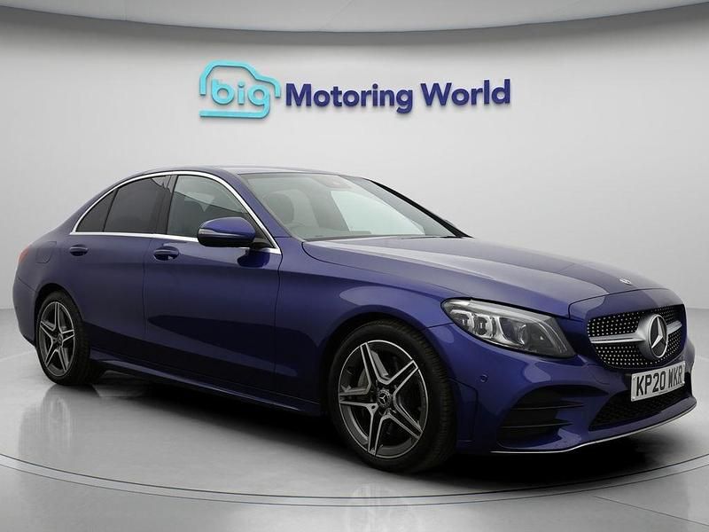 Blue Used 2020 Mercedes C300 AMG line Sedan | £18,700 (Fair price) - Image 1/4