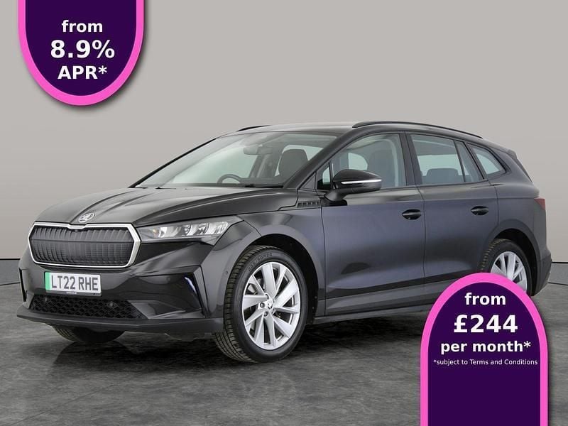Black Used 2022 Skoda Enyaq iV ecoSuite SUV | £17,805 (Fair price) - Image 1/3
