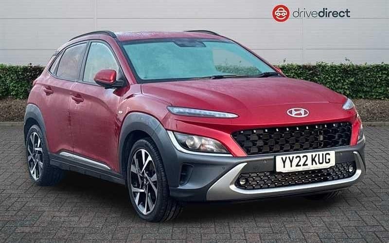 Red Used 2022 Hyundai Kona Premium SUV | £14,345 (Fair price) - Image 1/4