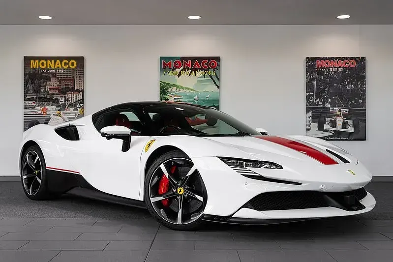 New Ferrari SF90 2025 White Cabriolet