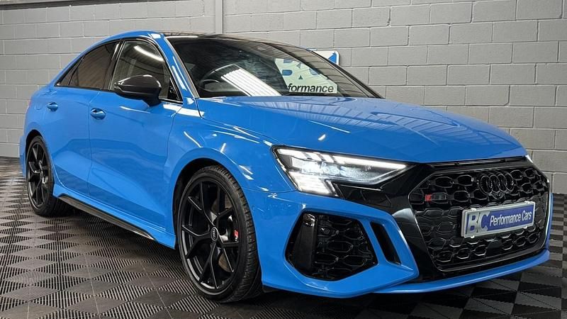 Used Audi RS3 Black Edition 2022 Blue Sedan