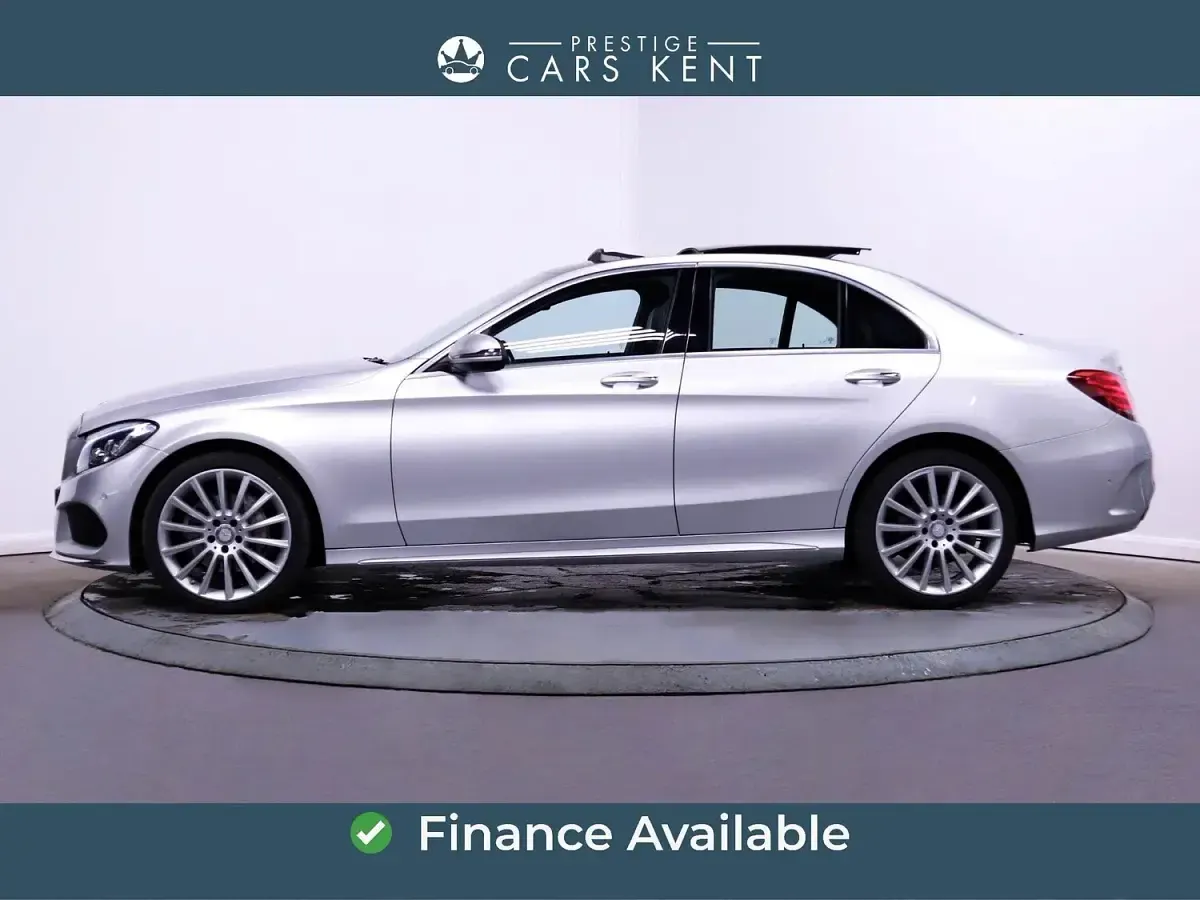 Used Mercedes C220 AMG Line Premium Plus 170 HP (125 kW) 2017 Silver Sedan