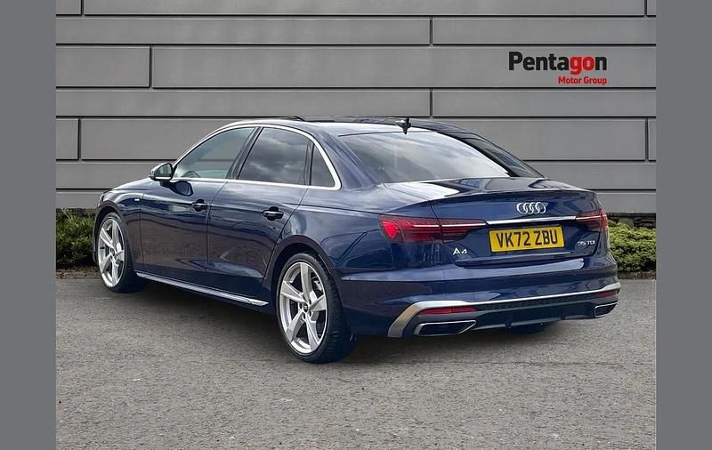 Used Audi A4 S-Line 161 HP (118 kW) 2022 Blue Sedan