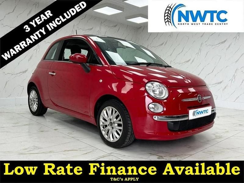 Red Used 2014 Fiat 500 Lounge Hatchback | £5,195 (Fair price) - Image 1/4