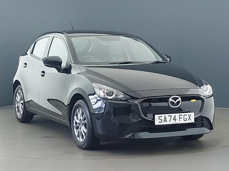 Black Used 2024 Mazda 2 Center-Line Hatchback | £14,798 (Fair price) - Image 1/4