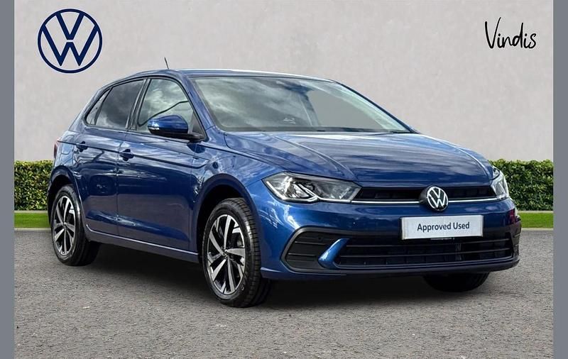 Used VW Polo Match 95 HP (69 kW) 2025 Blue Hatchback