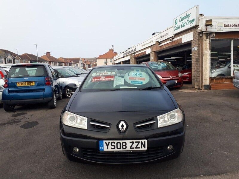 Black Used 2008 Renault Mégane Cabriolet Dynamique Cabriolet | £2,695 - Image 1/4