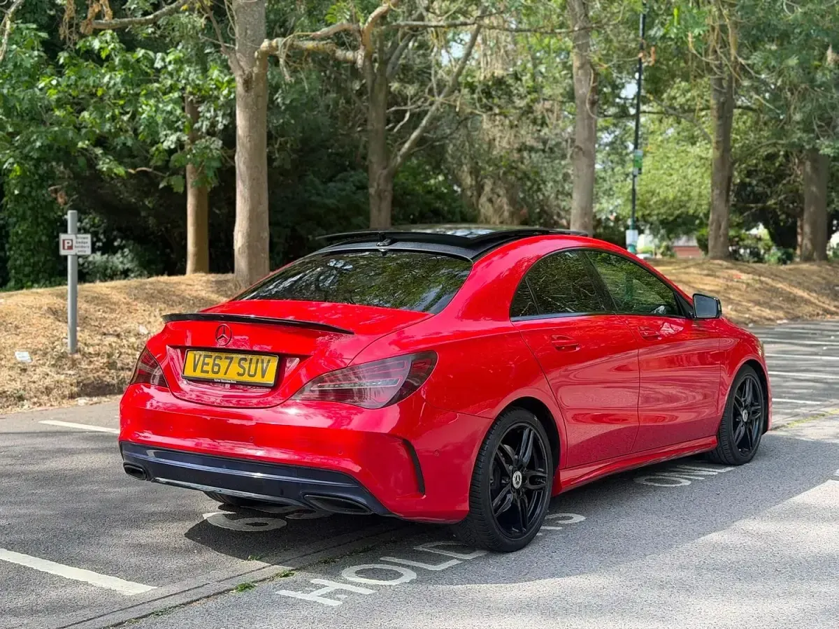 Used Mercedes CLA220 AMG line 2017 Red Coupe