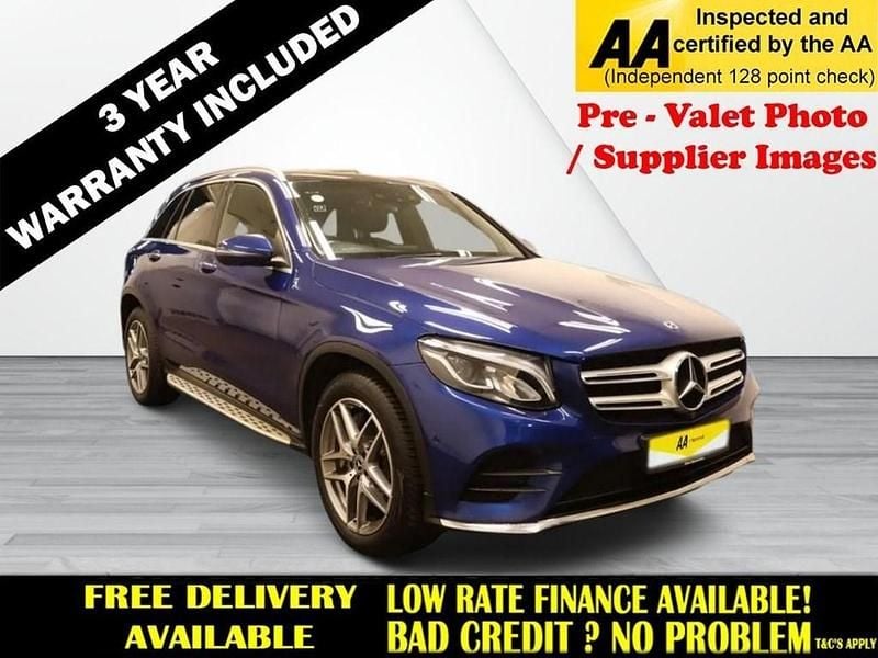 Blue Used 2019 Mercedes GLC250 AMG line SUV | £18,895 (Fair price) - Image 1/4