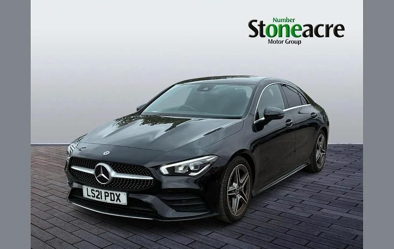 Used Mercedes CLA200 AMG line 161 HP (118 kW) 2021 Black Coupe