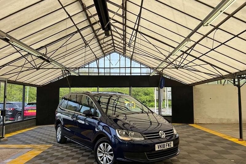 Used VW Sharan SE 150 HP (110 kW) 2018 Blue MPV