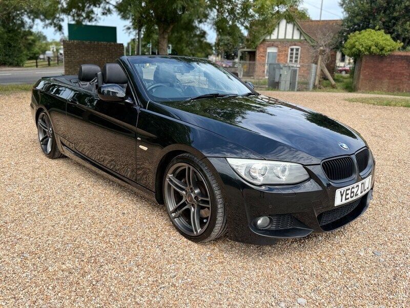 Black Used 2012 BMW 325 Cabriolet Sport Line Cabriolet | £5,495 (Fair price) - Image 1/4