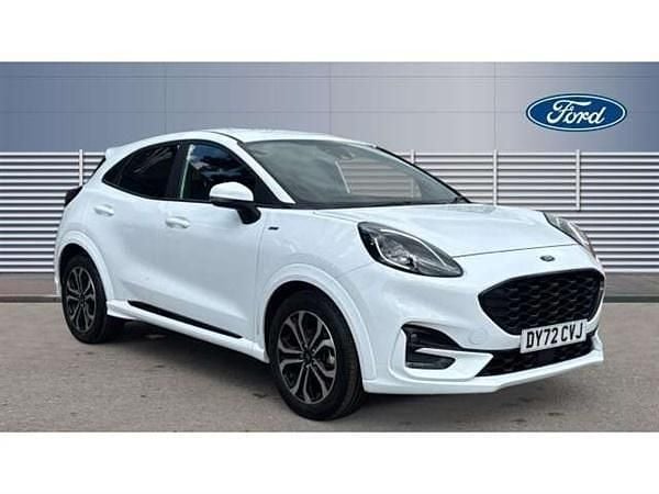 White Used 2022 Ford Puma Gen-E ST-Line SUV | £15,494 - Image 1/4