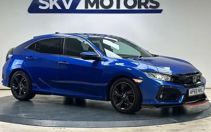 Used Honda Civic SR 126 HP (92 kW) 2018 Blue Hatchback