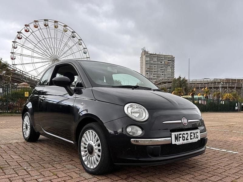 Black Used 2012 Fiat 500 Lounge Hatchback | £2,795 (Good price) - Image 1/4