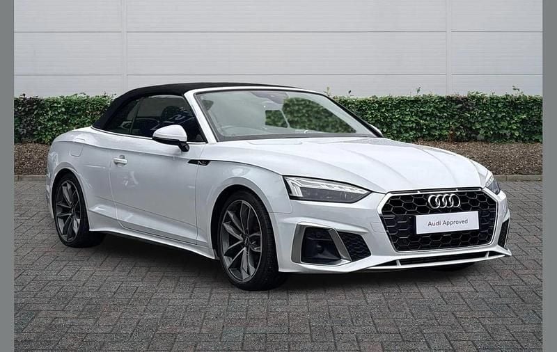 Used Audi A5 Cabriolet S-Line 147 HP (108 kW) 2020 White Cabriolet