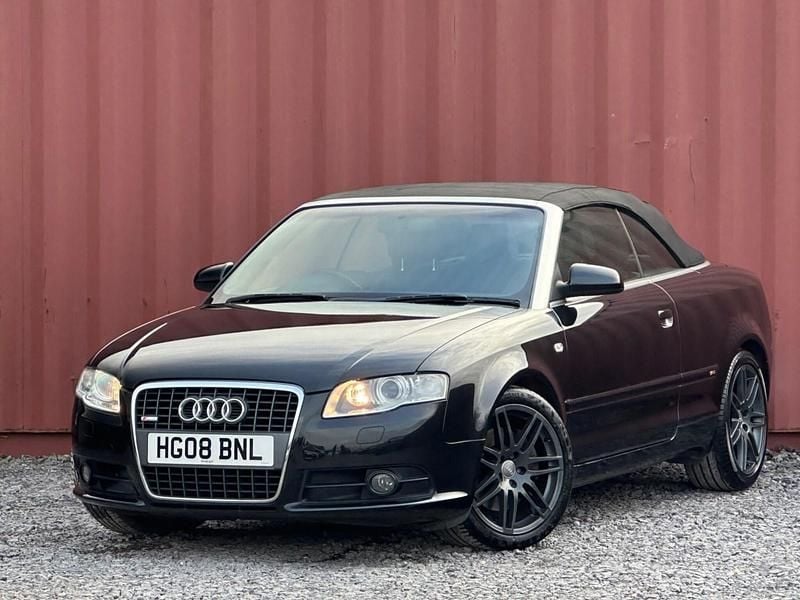 Black Used 2008 Audi A4 Cabriolet S-Line Cabriolet | £5,995 (Expensive) - Image 1/4