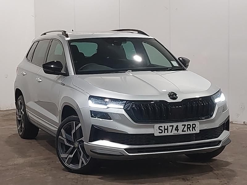 Silver Used 2024 Skoda Karoq SportLine SUV | £26,498 (A bit pricey) - Image 1/4