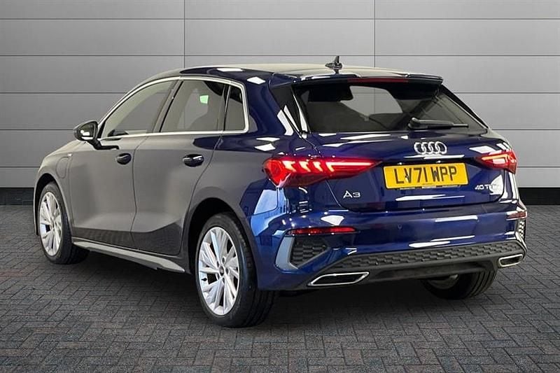 Used Audi A3 e-tron S-Line 204 HP (150 kW) 2021 Navarra blue Hatchback