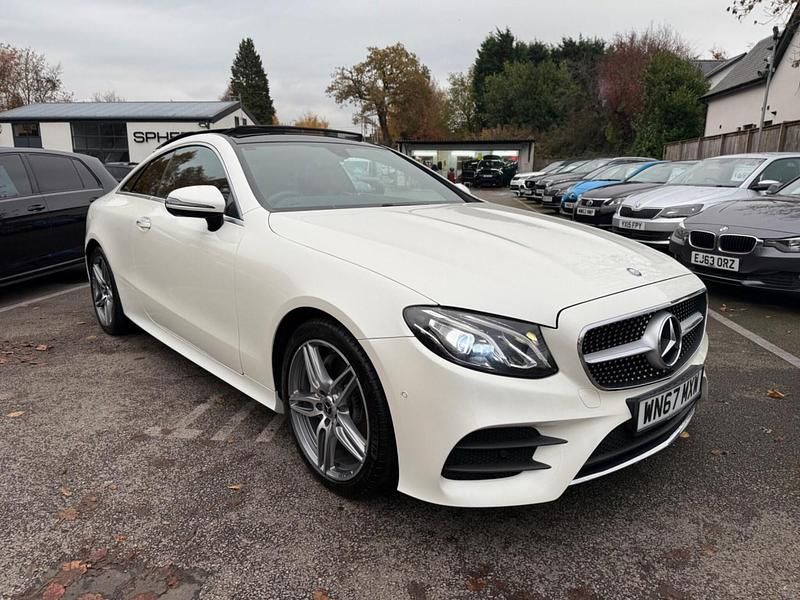 Used Mercedes E220 AMG Line Premium 194 HP (142 kW) 2017 White Coupe
