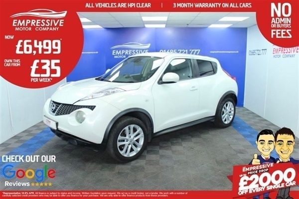 White Used 2011 Nissan Juke Tekna SUV | £6,499 (Fair price) - Image 1/1