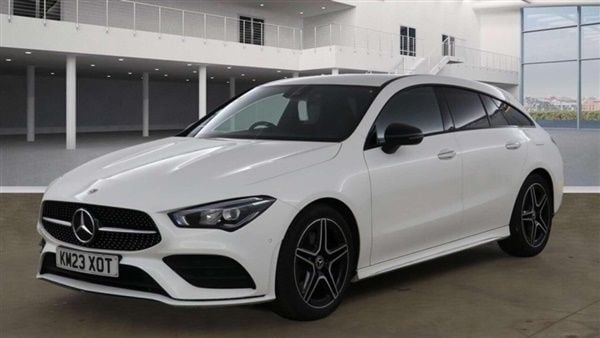 White Used 2023 Mercedes CLA200 AMG Line Premium Estate | £28,080 (Expensive) - Image 1/1